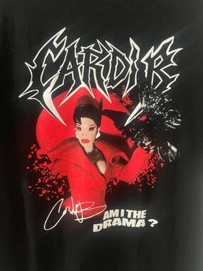 Cardi B Am I The Drama Tour Shirt Large